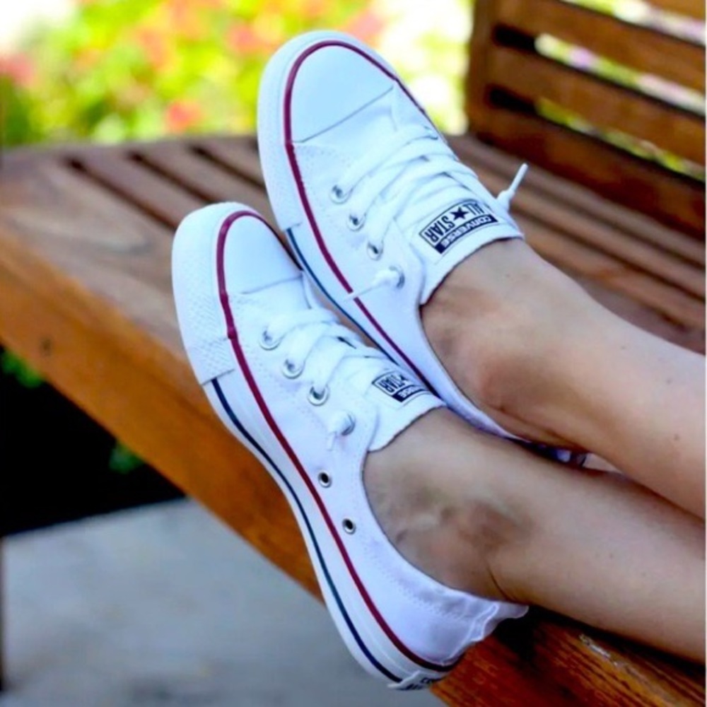 Classic White Suede Shoreline Converse